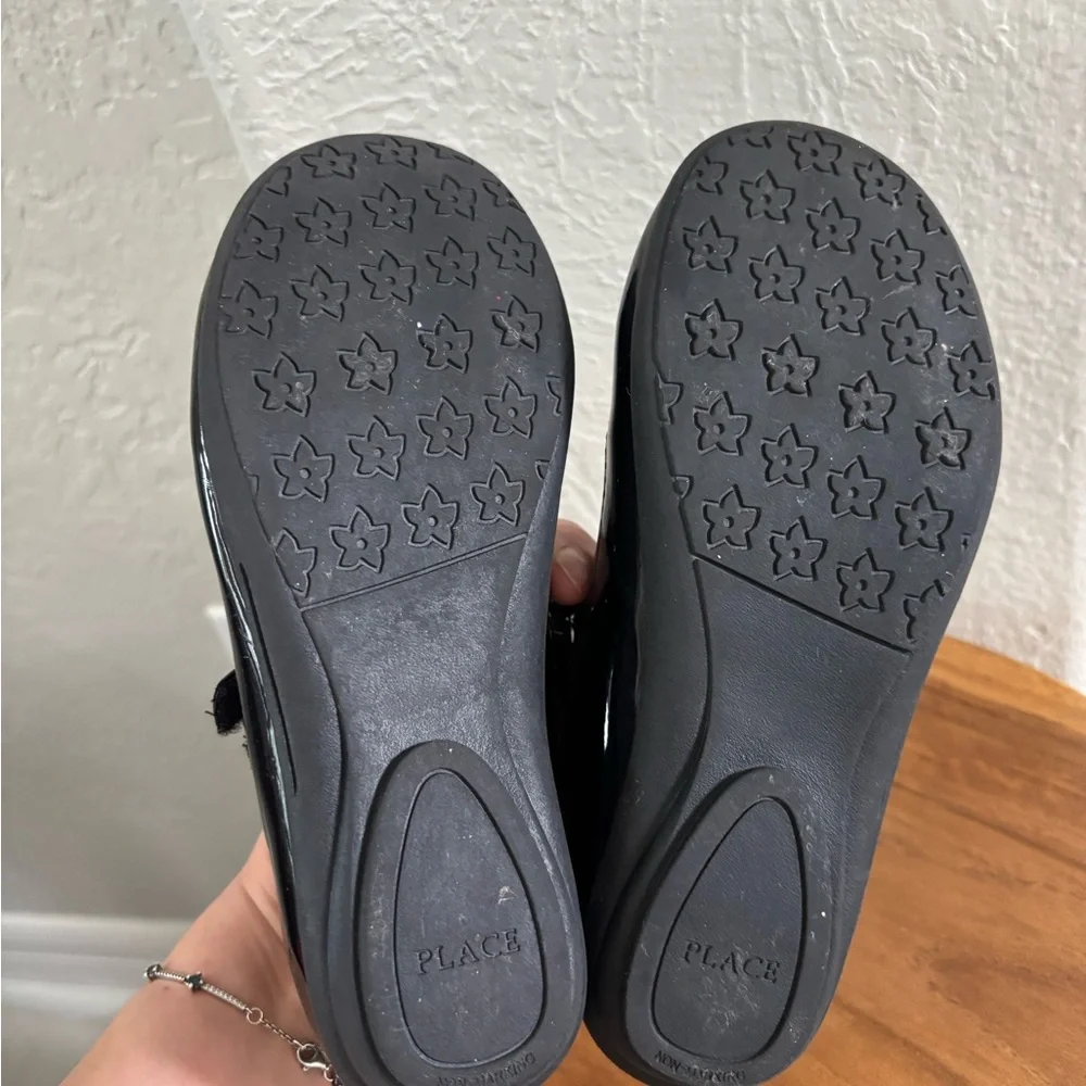 The Children's Place Glossy Black Dress Shoes